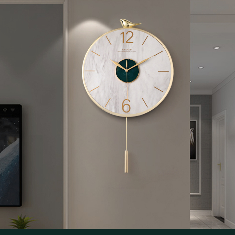 Luxury Watch Europe - Nordic Wall Clock Metal Agate Living