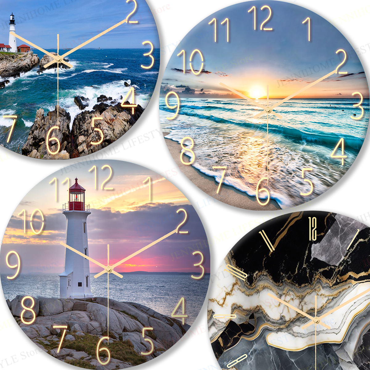 Luxury Watch Europe - Beach Wall Clock Wall Art Clock