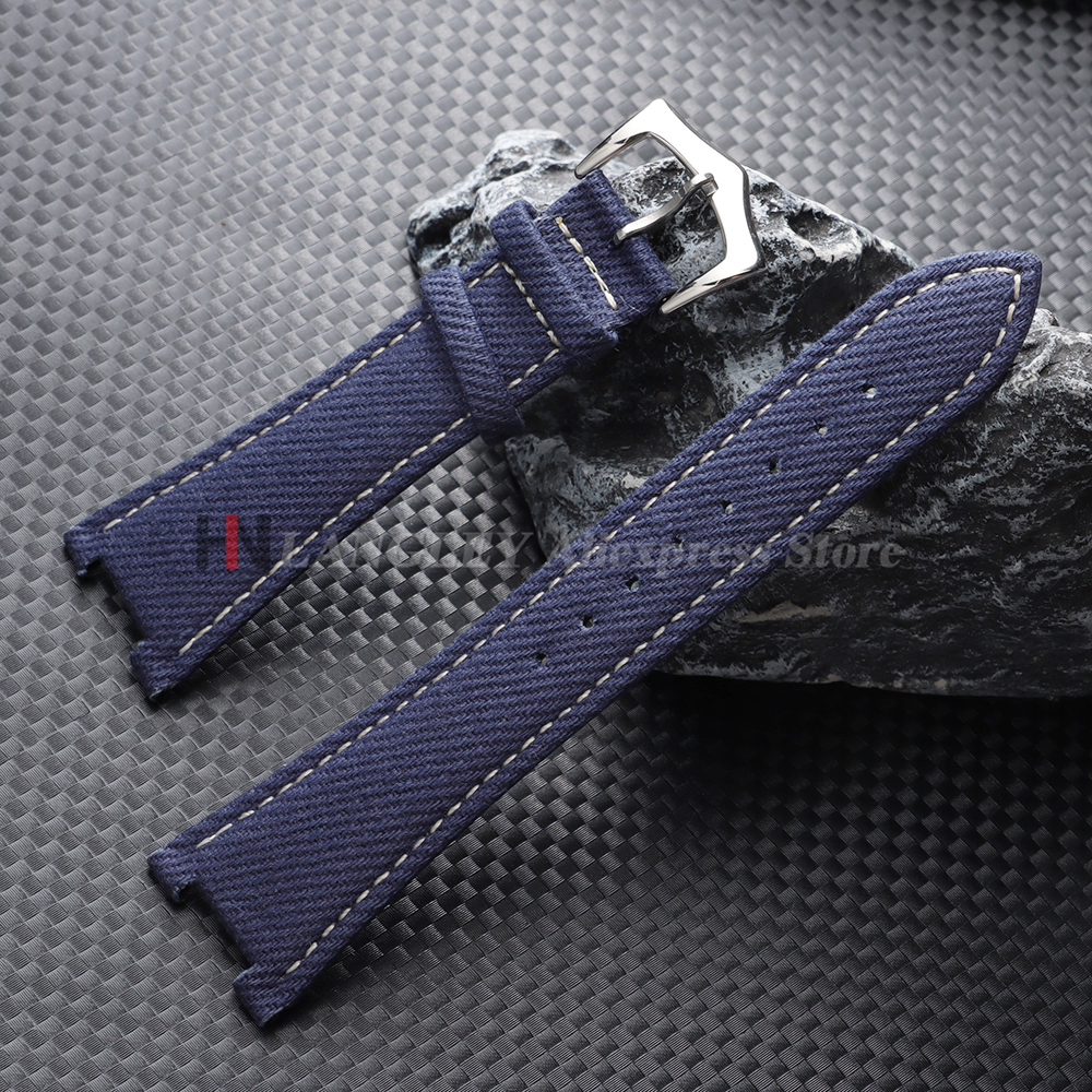 Luxury Watch Patek Philippe - 13mmx25mm Nylon Watch Band with Stainless