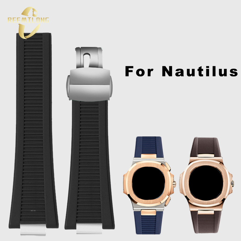 Luxury Watch Patek Philippe - Silicone rubber watch strap 25*13mm High-quality
