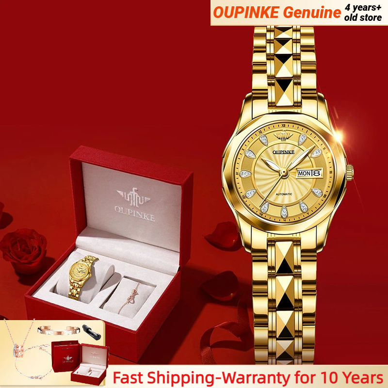 Luxury Watch In Japan - OUPINKE 3172 Mechanical Ladies' Watch Diamond