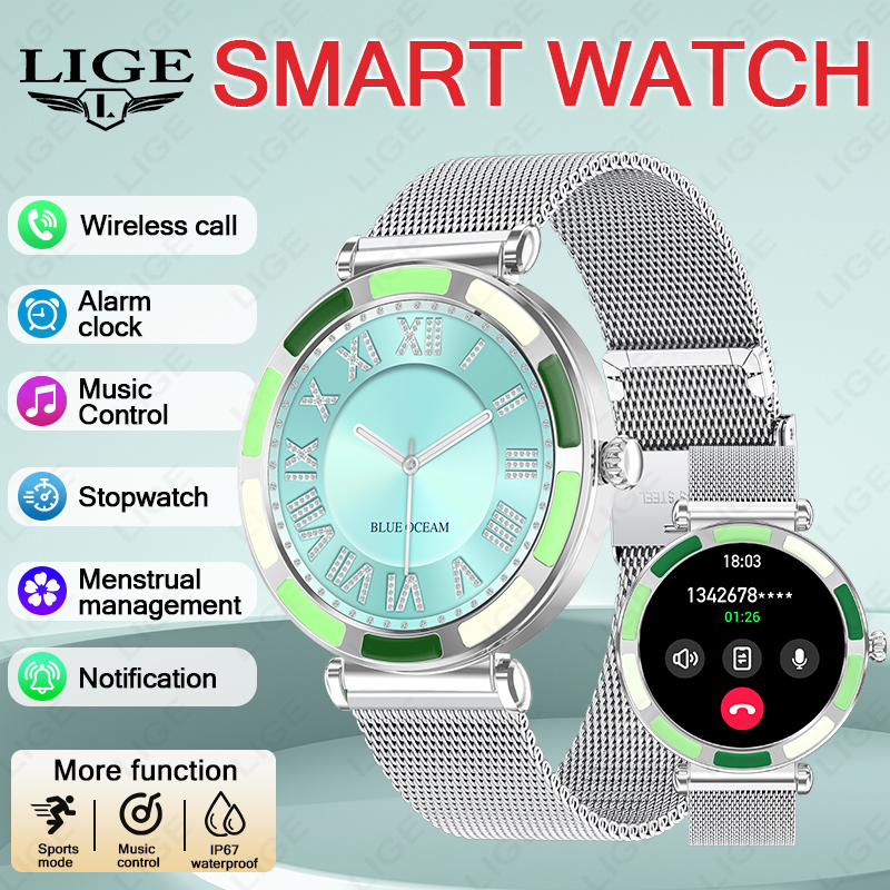 Luxury Watch Hd - LIGE Luxury Women Smart Watches 360*360