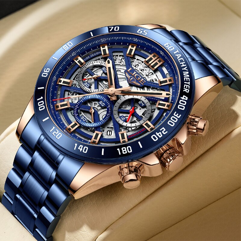 Luxury Watch Manufacturers - LIGE 2024 New Men Watch Top