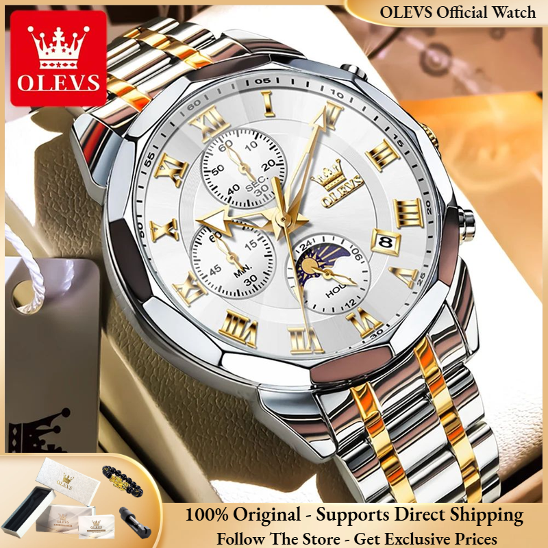 Luxury Watch Hd - OLEVS 3675 Men Watch Top Original