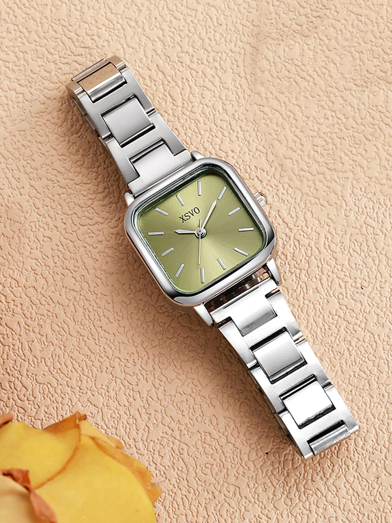 Elegant Square Women's Wristwa - Luxury Watch With Green Dial avaliação e preço