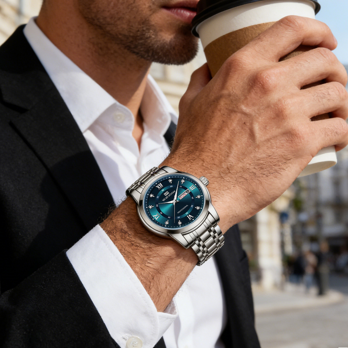 Luxury Rhinestone Gold Ring St - Luxury Watch With Green Dial avaliação e preço