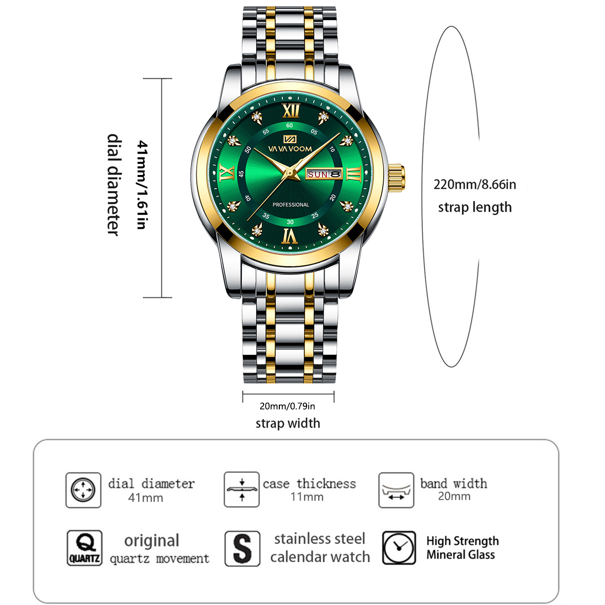 Luxury Rhinestone Gold Ring St - Luxury Watch With Green Dial avaliação e preço