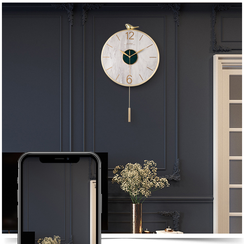 Nordic Wall Clock Metal Agate  - Luxury Watch Europe avaliação e preço