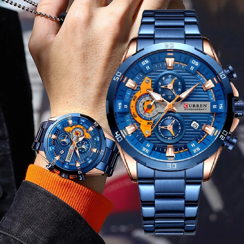 Watches For Men CURREN Man Wri - Luxury Watch Investment avaliação e preço