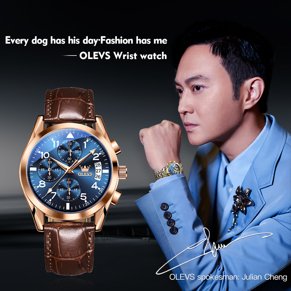 OLEVS 2878 Luxury Men's Watche - Luxury Watch Manufacturers avaliação e preço