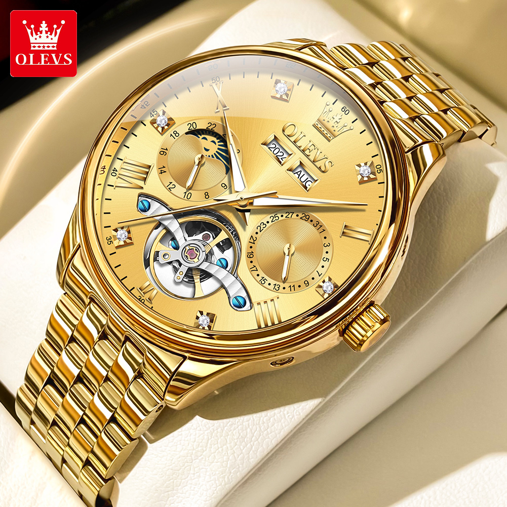 OLEVS 7023 Luxury Business Men - Luxury Watch Hd avaliação e preço