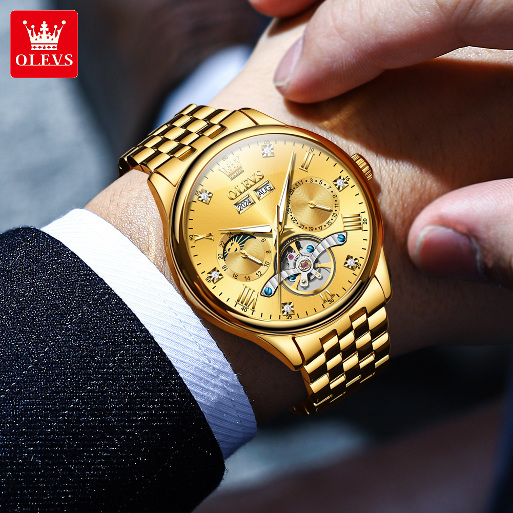 OLEVS 7023 Luxury Business Men - Luxury Watch Hd avaliação e preço