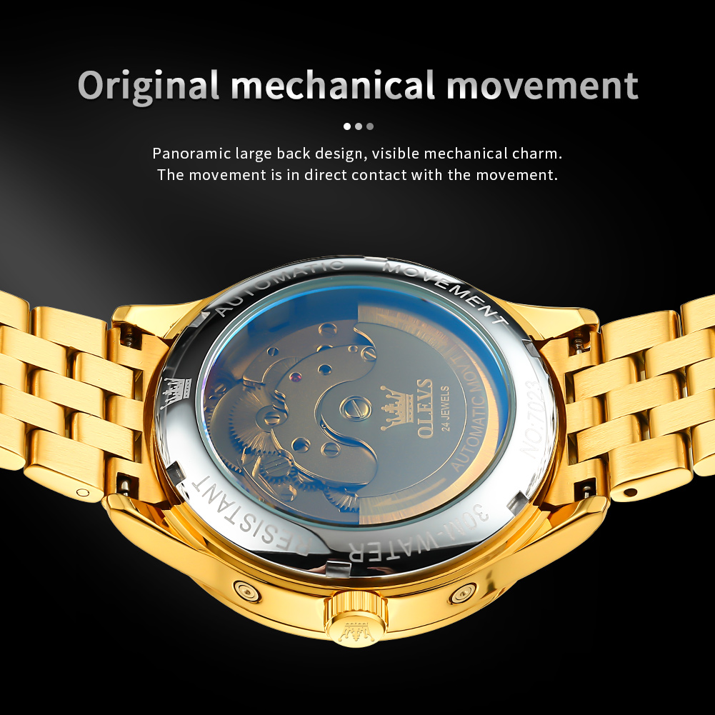 OLEVS 7023 Luxury Business Men - Luxury Watch Hd avaliação e preço