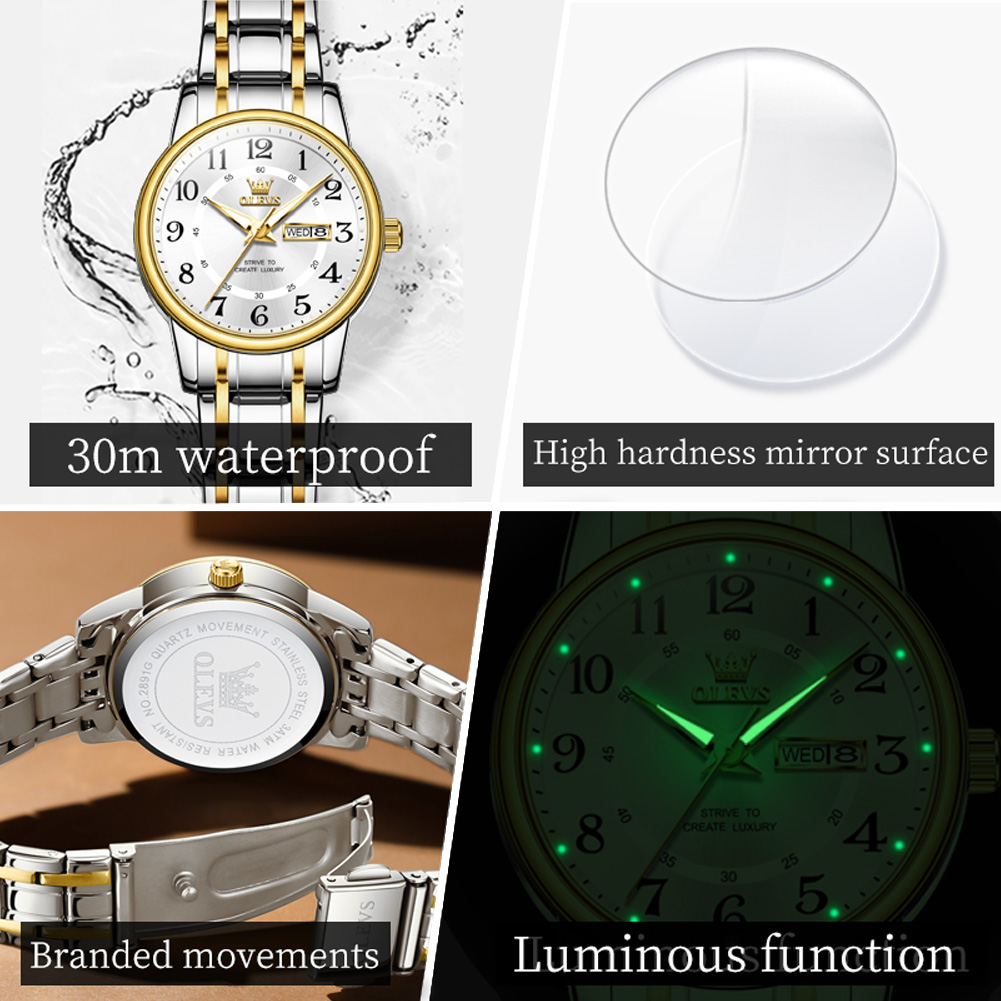 OLEVS 2891 Luxury Brand Fashio - Luxury Watch Straps avaliação e preço
