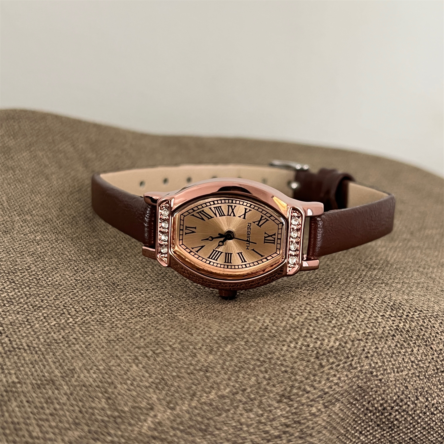 Brown retro square watch femal - Luxury Watch avaliação e preço