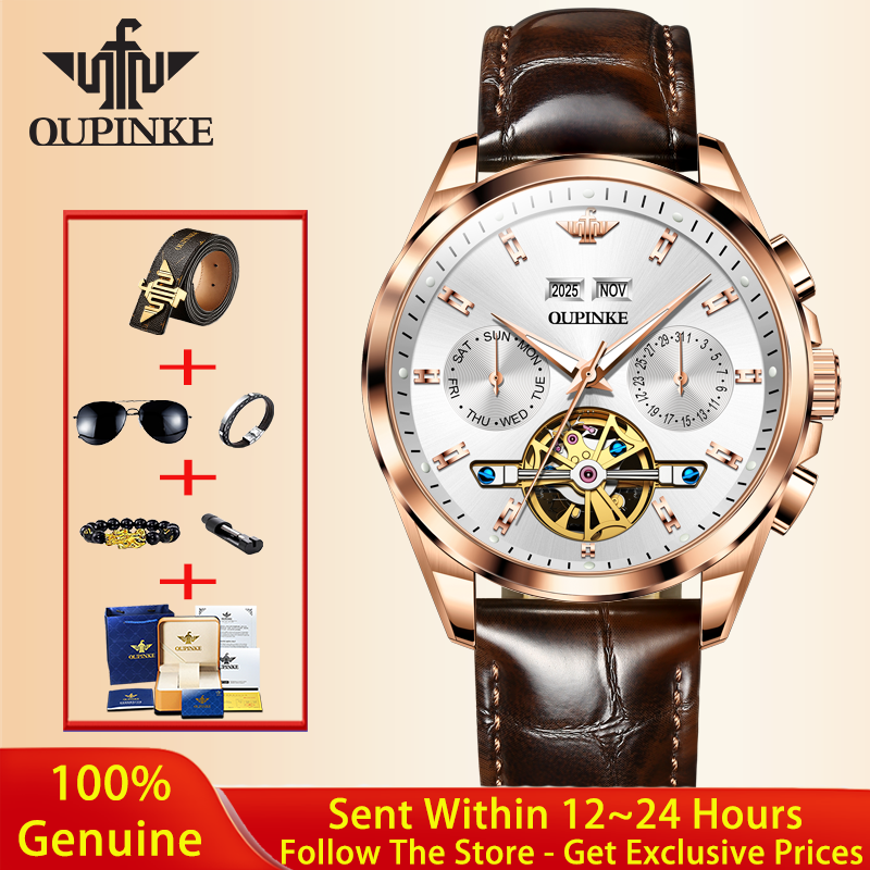 OUPINKE Men Watch Luxury Brand - Luxury Watch Hd avaliação e preço