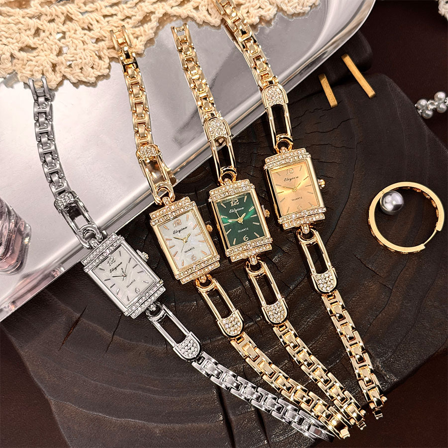 Handmade Diamond Ring Women's  - Luxury Watch With Green Dial avaliação e preço