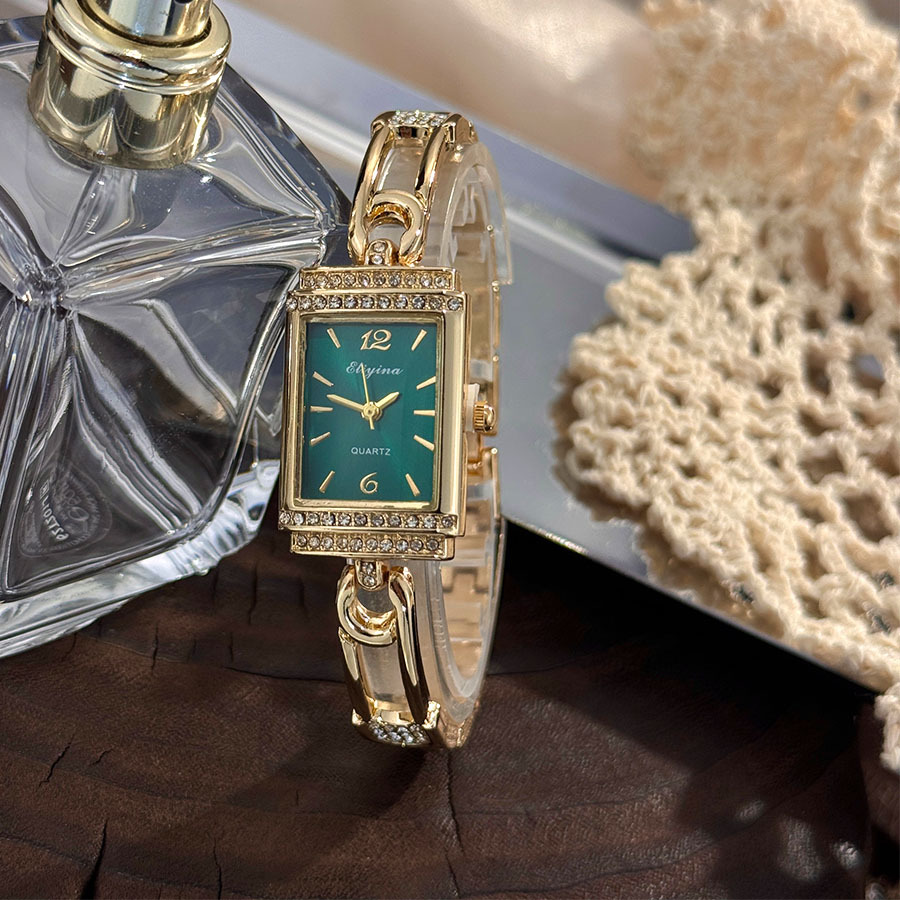 Handmade Diamond Ring Women's  - Luxury Watch With Green Dial avaliação e preço