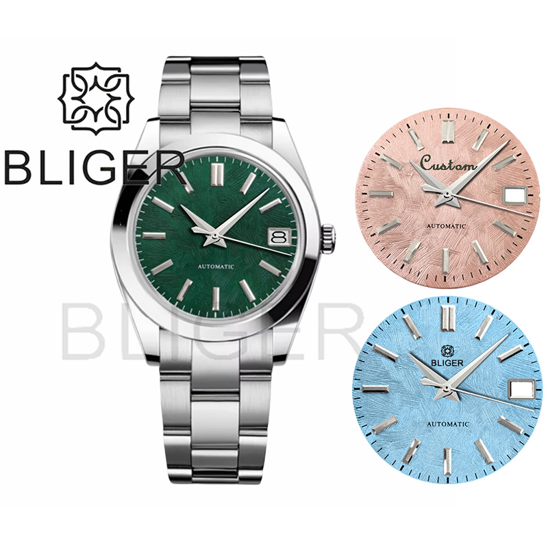 BLIGER 36mm39mm Custom logo Gr - Luxury Watch With Green Dial avaliação e preço