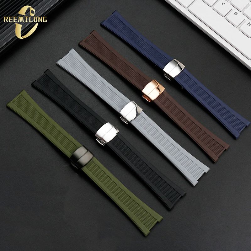 Silicone rubber watch strap 25 - Luxury Watch Patek Philippe avaliação e preço