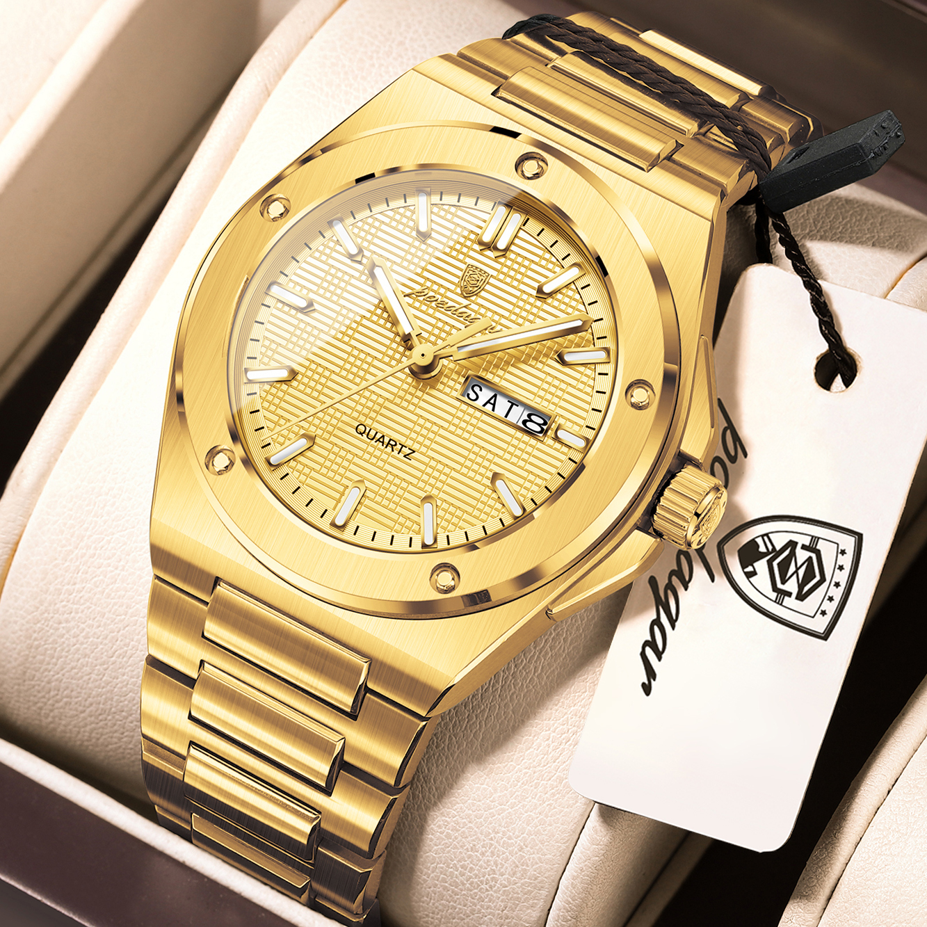 POEDAGAR Business Men Clock Da - Luxury Watch Unique avaliação e preço