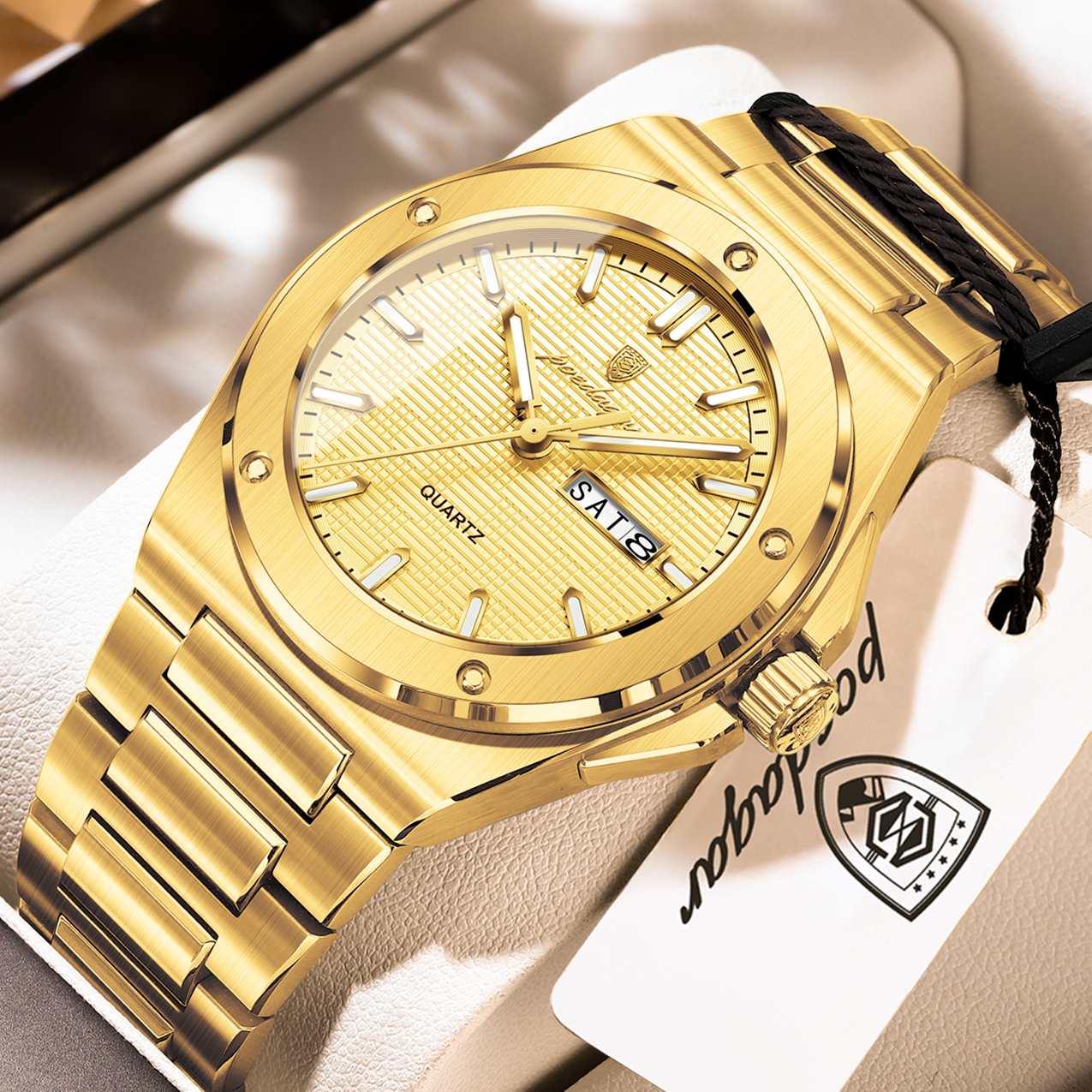 POEDAGAR Business Men Clock Da - Luxury Watch Unique avaliação e preço