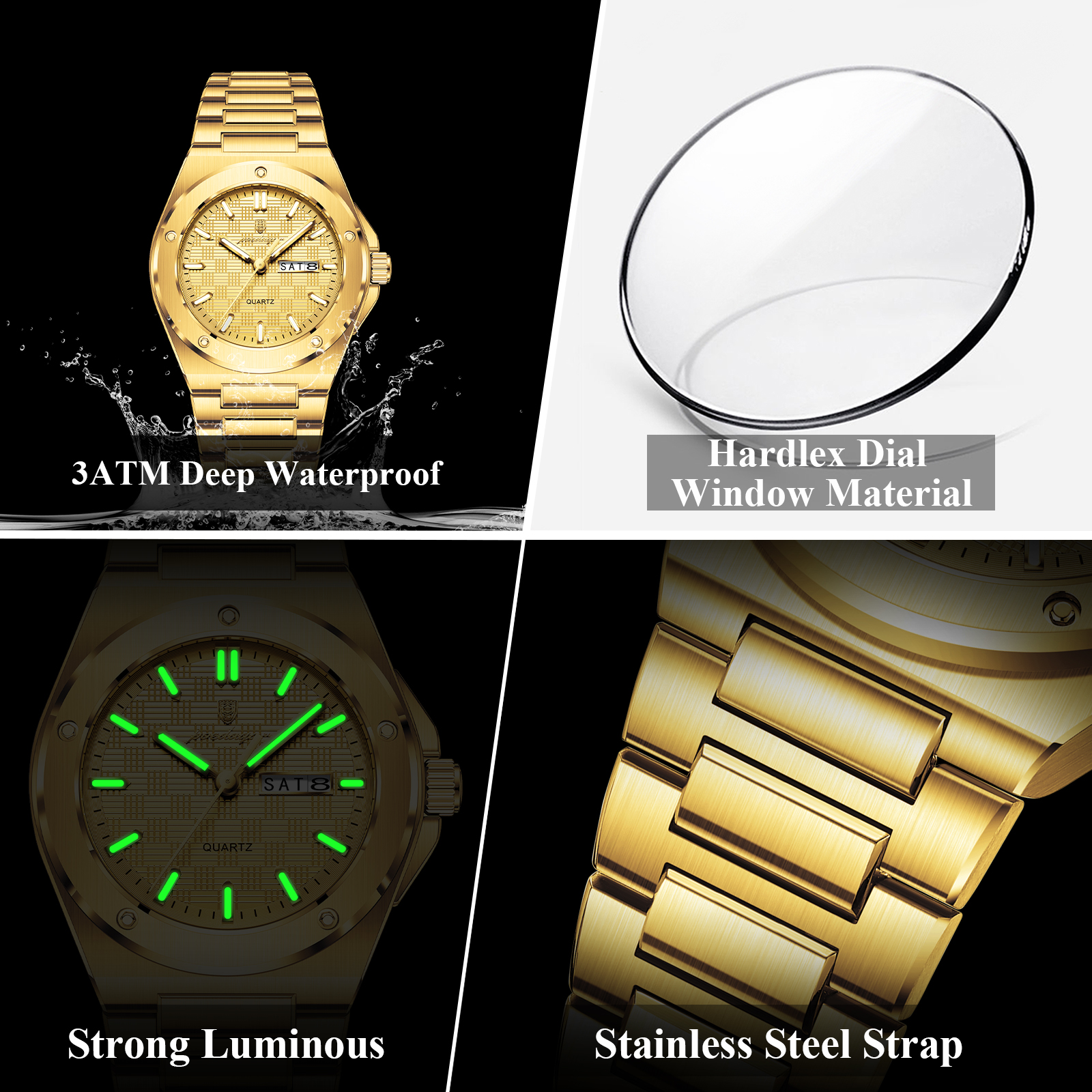 POEDAGAR Business Men Clock Da - Luxury Watch Unique avaliação e preço