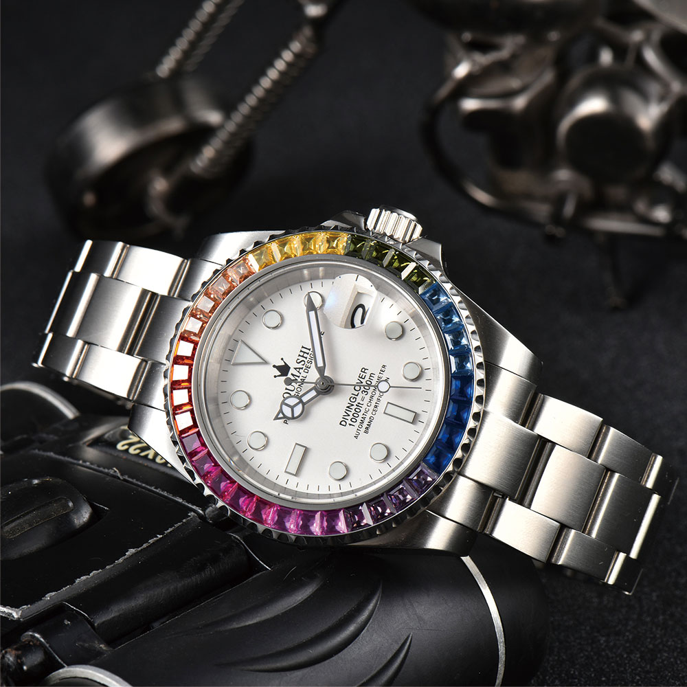 40mm luxury diving Men's watch - Luxury Watch Straps avaliação e preço