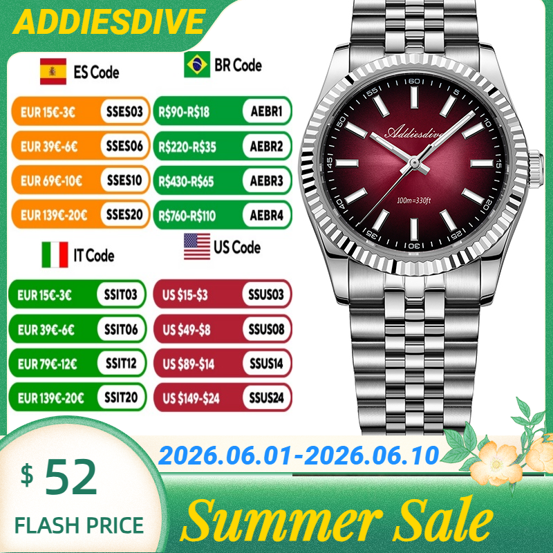 ADDIESDIVE 36MM Japan VH31 100 - Luxury Watch In Japan avaliação e preço
