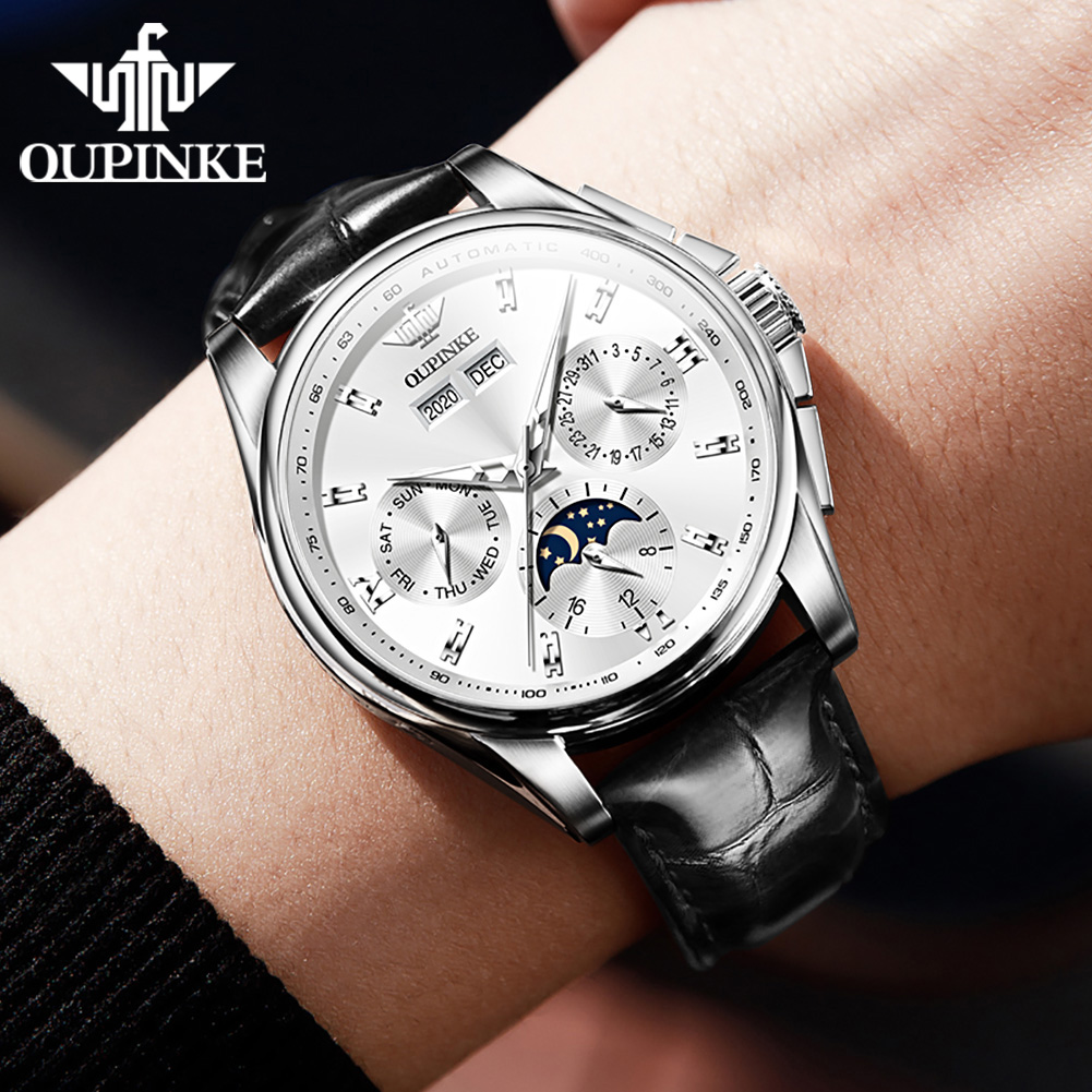 OUPINKE 3189 Men Watch Brand L - Luxury Watch Hd avaliação e preço
