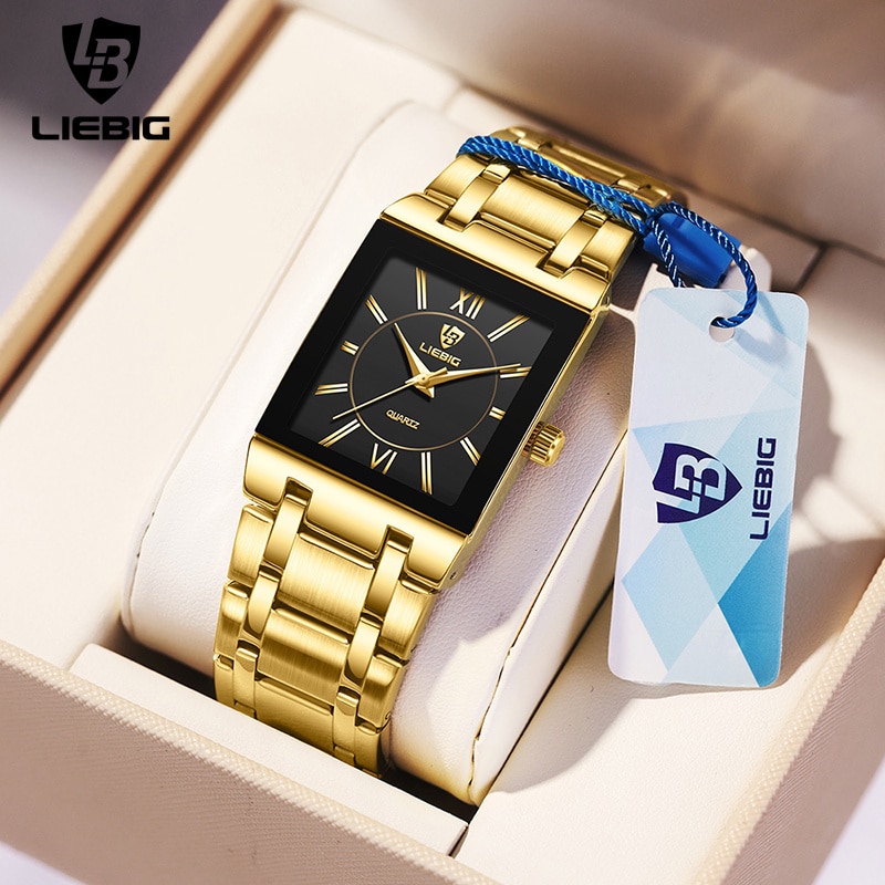 LiEBIG Luxury Golden Quartz Wr - Luxury Watch Market avaliação e preço