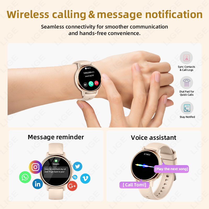 2026 LIGE Women Smart Watch Lu - Luxury Watch Hd avaliação e preço