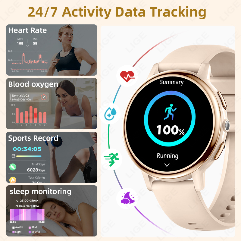 2026 LIGE Women Smart Watch Lu - Luxury Watch Hd avaliação e preço
