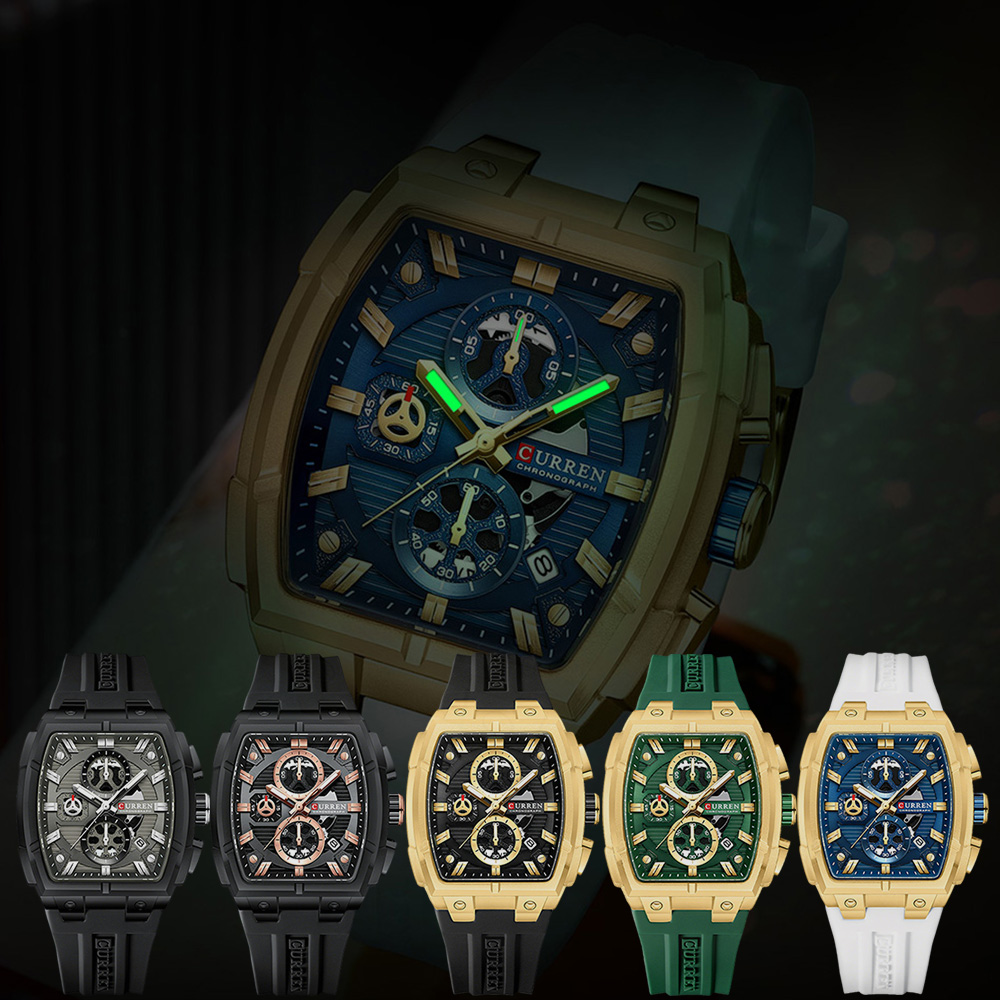CURREN Luxury Vintage Watch fo - Luxury Watch Straps avaliação e preço