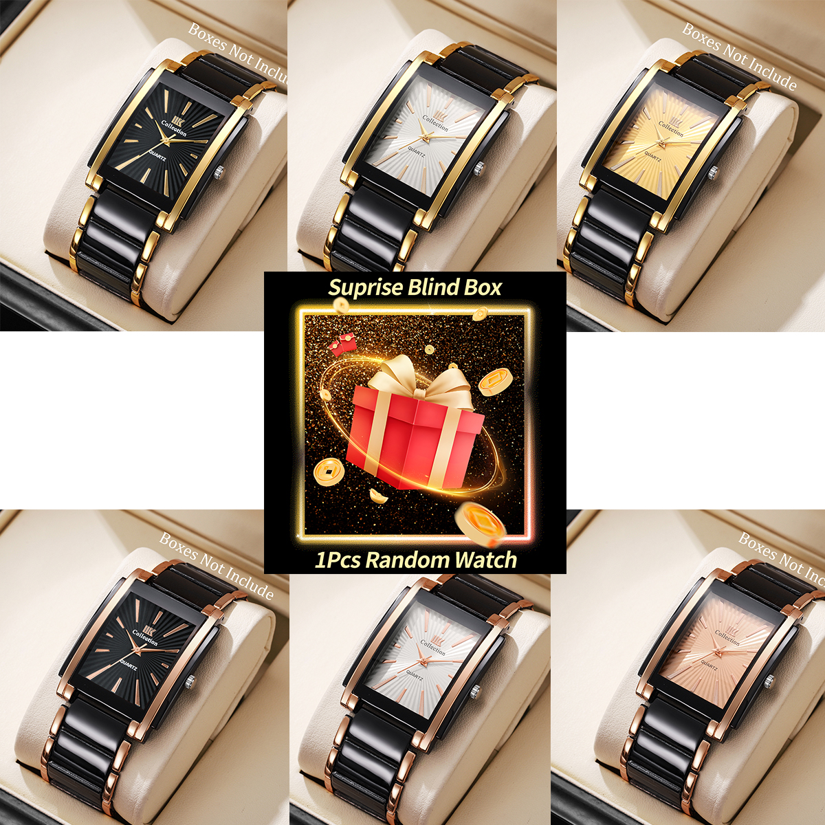 1PC Surprise Mystery Blind Wat - Luxury Watch Straps avaliação e preço