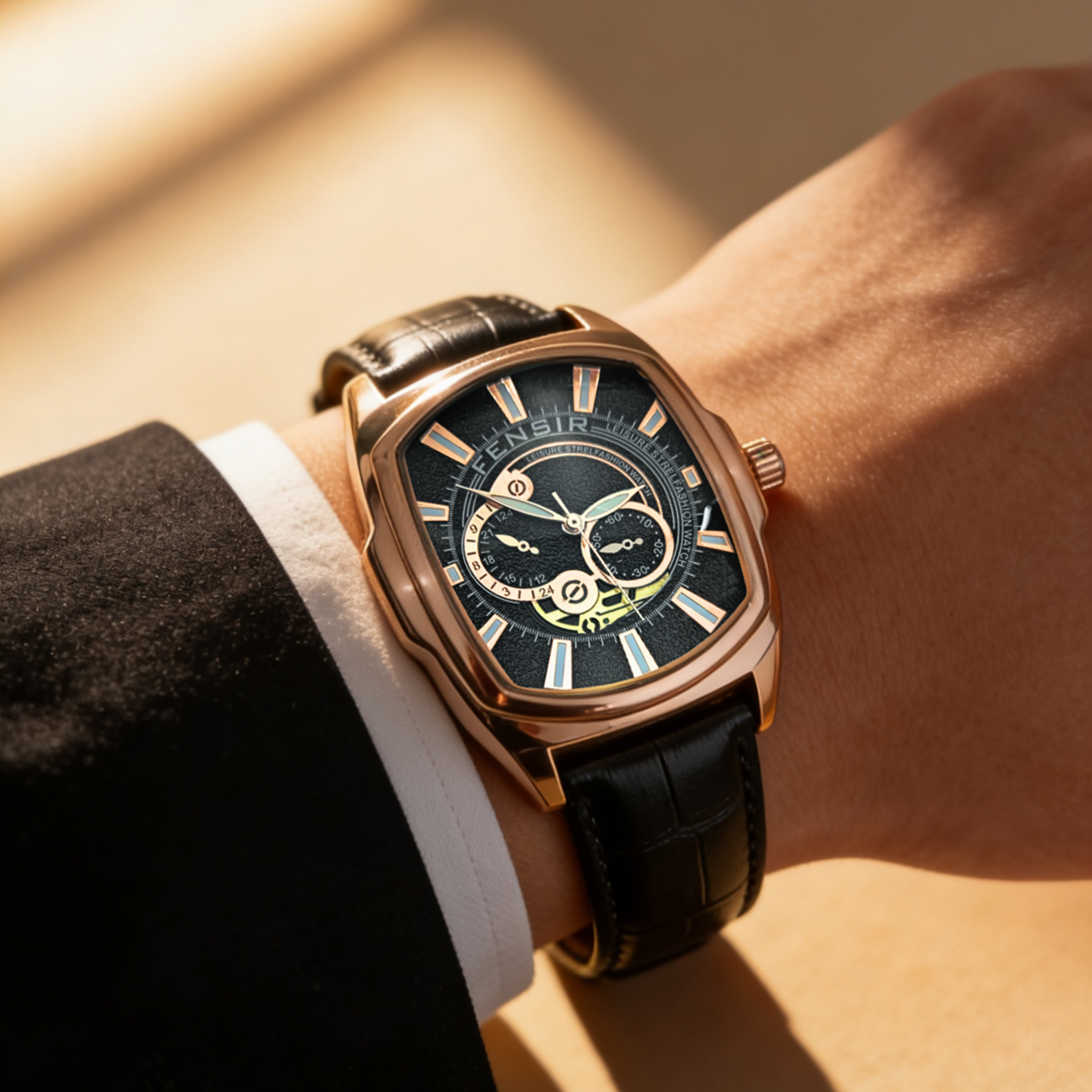 New Barrel-Shaped High-End Men - Luxury Watch Name Brands avaliação e preço