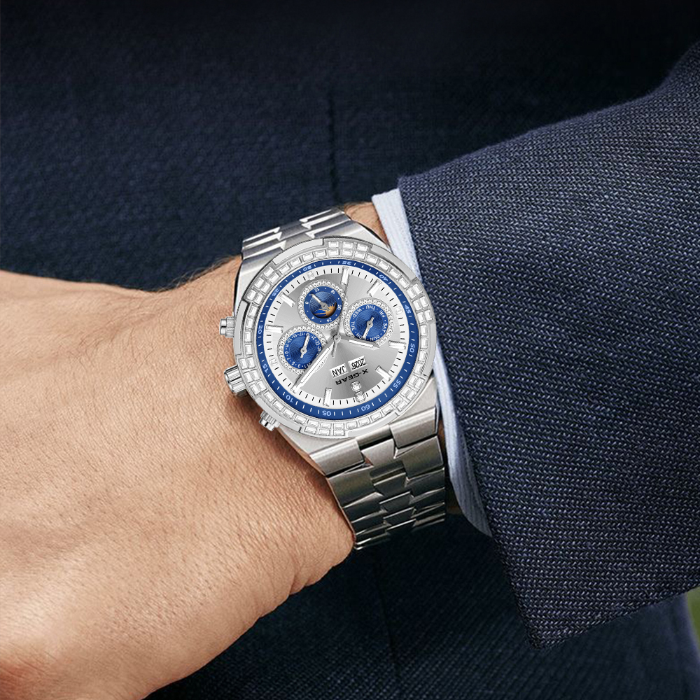 Men's Mechanical Watch  Waterp - Luxury X I Watch avaliação e preço