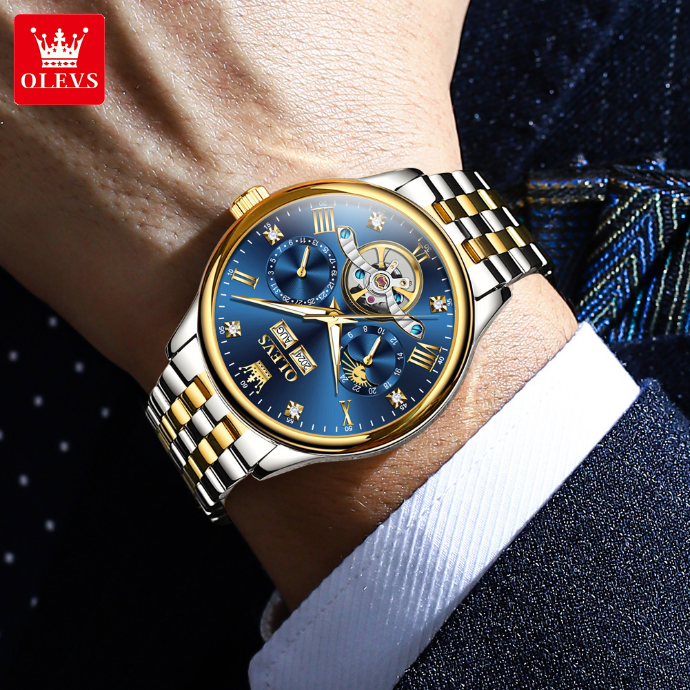 OLEVS 7023 Luxury Business Men - Luxury Watch Hd avaliação e preço