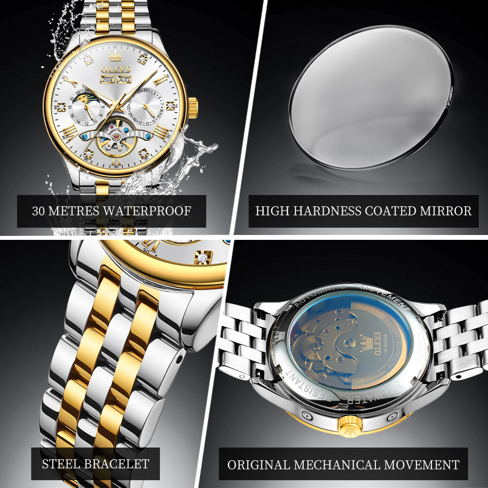 OLEVS 7023 Luxury Business Men - Luxury Watch Hd avaliação e preço
