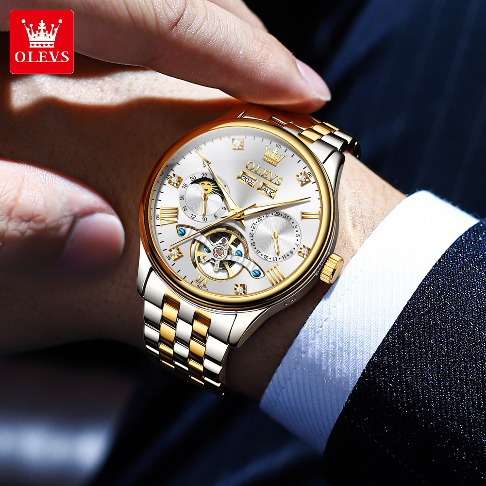 OLEVS 7023 Luxury Business Men - Luxury Watch Hd avaliação e preço