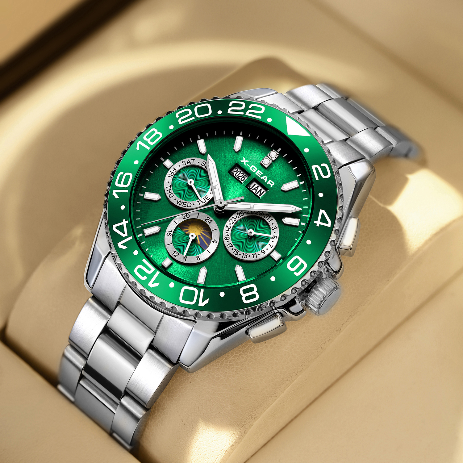 X-GEAR Men's Luxury Stainless  - Luxury X I Watch avaliação e preço