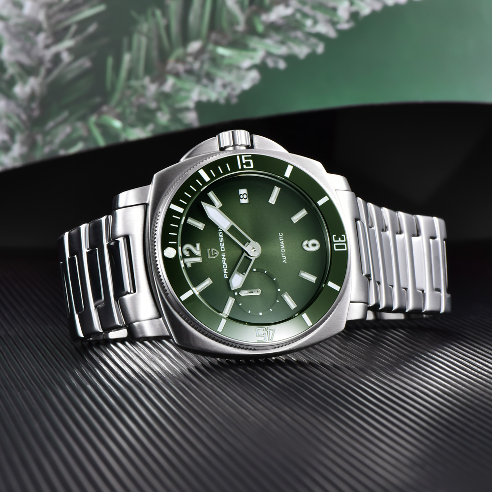 PAGANI DESIGN Men's Watch Luxu - Luxury Watch With Green Dial avaliação e preço