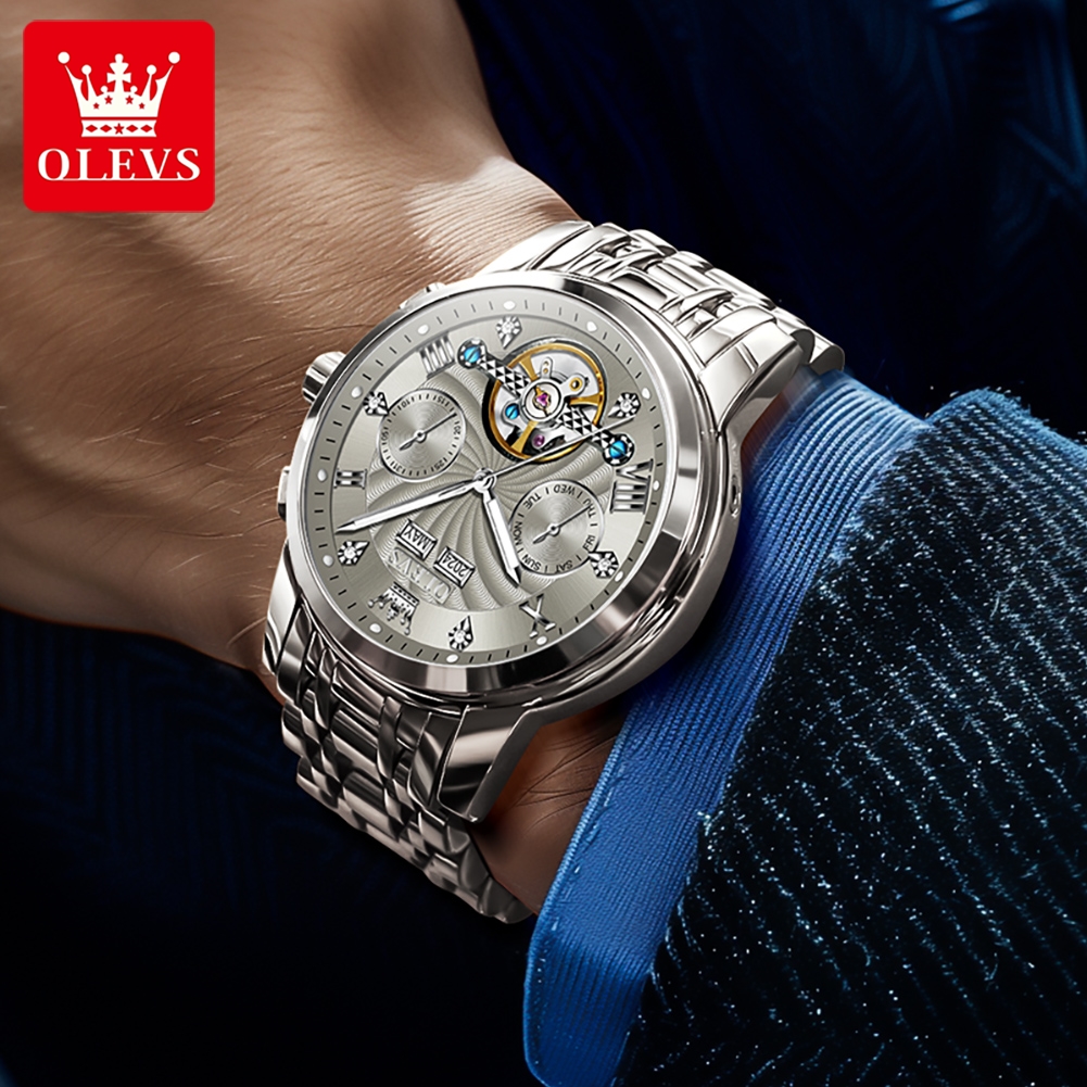 OLEVS 7088 Men Watch Luxury Br - Luxury Watch Hd avaliação e preço