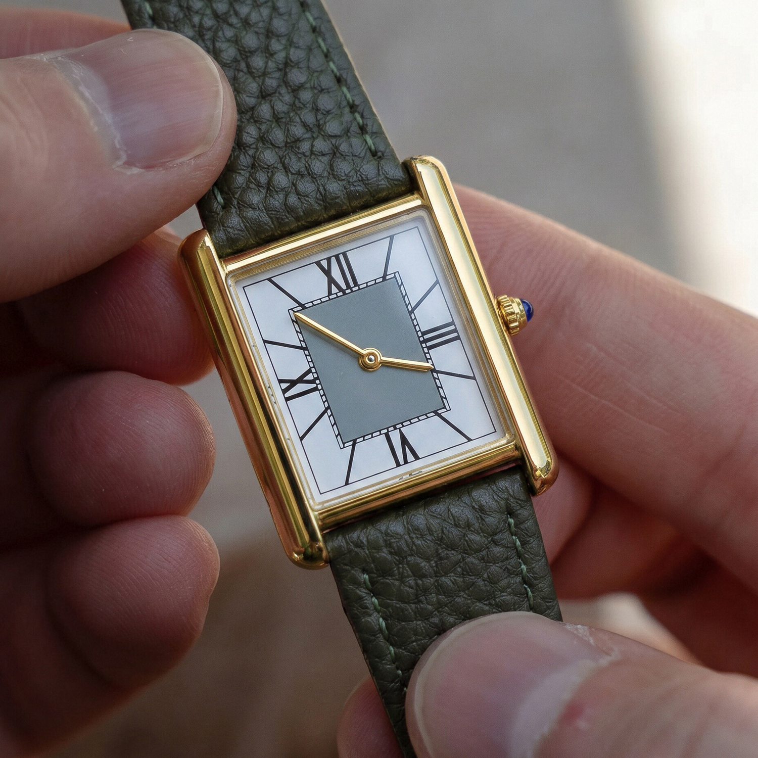 CILOA Luxury Minimalist Square - Luxury Watch With Green Dial avaliação e preço