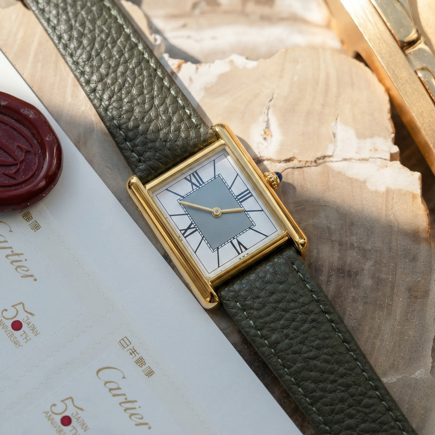 CILOA Luxury Minimalist Square - Luxury Watch With Green Dial avaliação e preço
