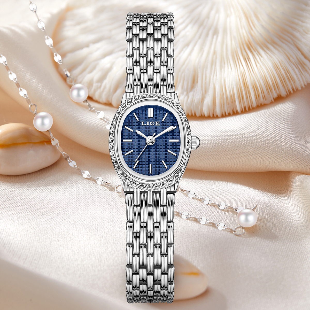 LIGE Fashion Luxury Quartz Wom - Luxury Watch avaliação e preço