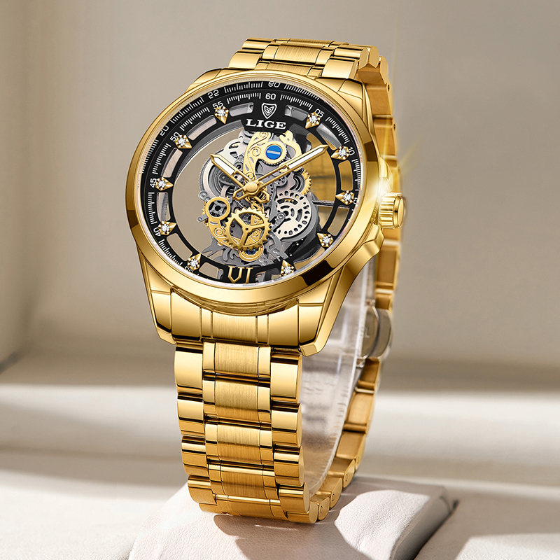 2026 LIGE Men Watch Skeleton A - Luxury Watch Manufacturers avaliação e preço