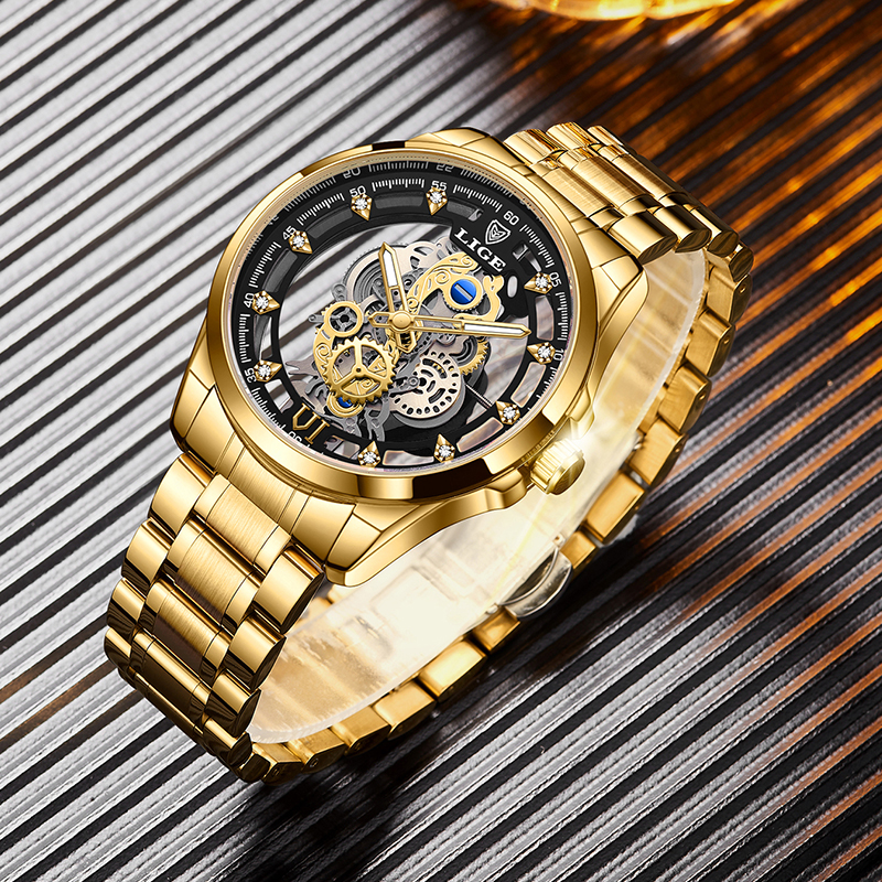 2026 LIGE Men Watch Skeleton A - Luxury Watch Manufacturers avaliação e preço