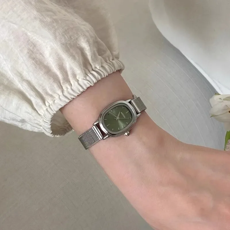 Small Oval Dial Green Watch Si - Luxury Watch With Green Dial avaliação e preço