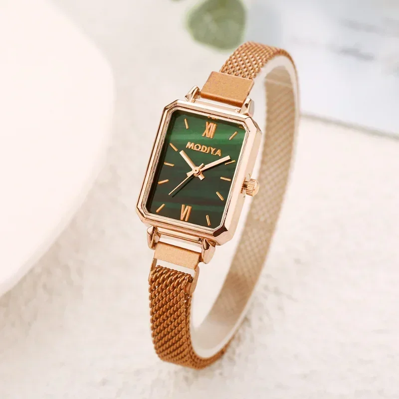 Women Watches Fashion Square L - Luxury Watch With Green Dial avaliação e preço